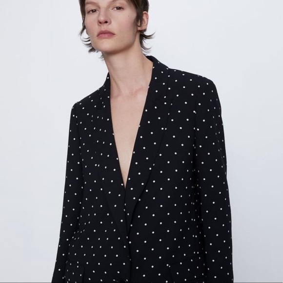 𝗡𝗪𝗧 𝗭𝗮𝗿𝗮 • Polka Dot Blazer - Picture 8 of 16